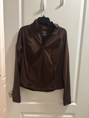 tek gear Women's Brown Full-Zip Utility Jacket and Capri leggings